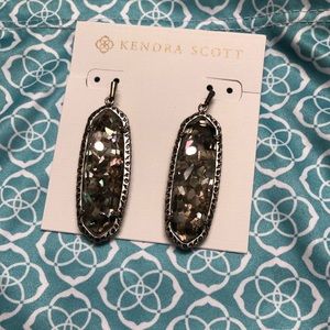 EUC Crushed Abalone Kendra Scott Lauren earrings